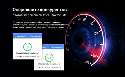 Интернет-магазин на редакции Старт с конструктором дизайна - IntecUniverse LITE
