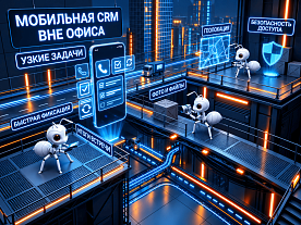 Мобильная работа в CRM: какие сценарии нужны сотруднику вне офиса
